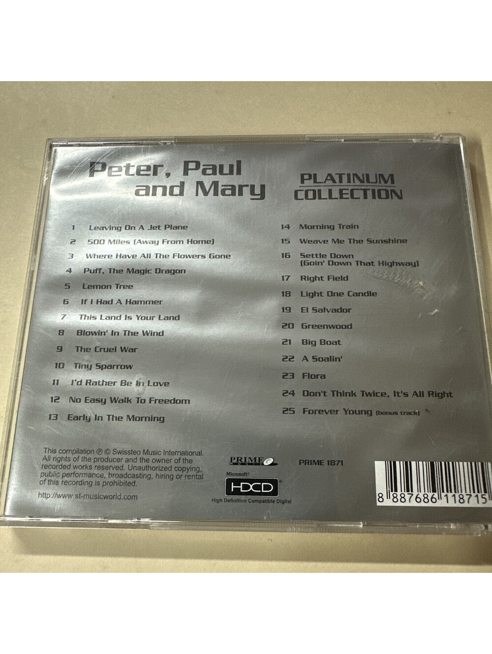 Platinum Collection Peter, Paul & Mary EUC
